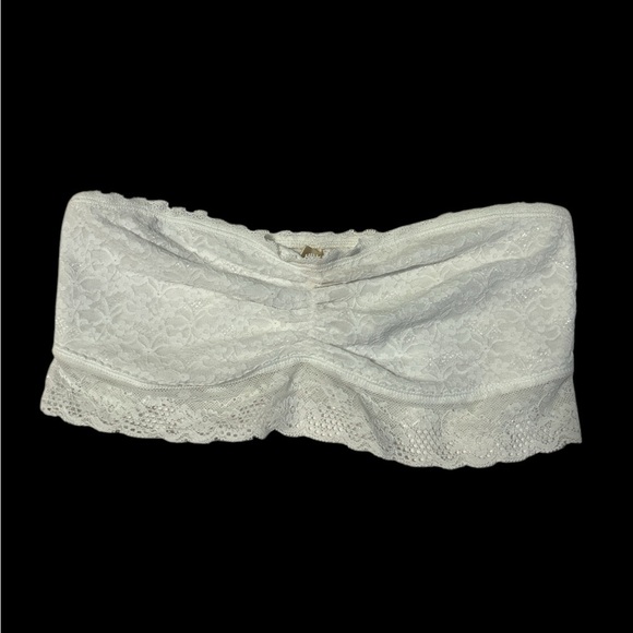 Aerie White Lace Strapless Bra - Size L - Picture 1 of 3